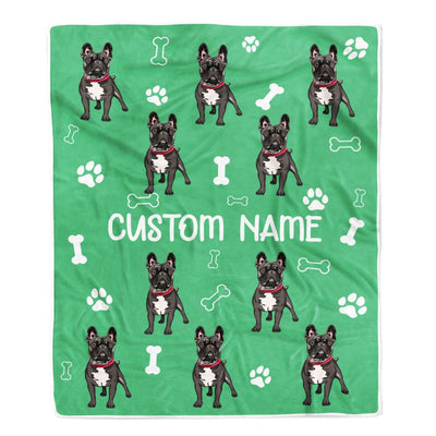Personalized Custom French Bulldog Blanket for Dog Mother Mom Dog Father Dad Dog Lover for Women Men Boy Girl Christmas Customized Bed Fleece Throw Blanket | siriusteestore