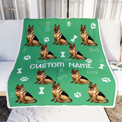 Personalized Custom German Shepherd Blanket for Dog Mother Mom Dog Father Dad Dog Lover for Women Men Boy Girl Christmas Customized Bed Fleece Throw Blanket | siriusteestore