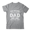 Personalized Custom Kids Name This Awesome Dad Belongs To Kids Custom Dad With Kid's Name For Men Fathers Day Birthday Christmas Shirt & Hoodie | siriusteestore