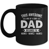 Personalized Custom Kids Name This Awesome Dad Belongs To Kids Custom Dad With Kid's Name For Men Fathers Day Birthday Christmas Mug | siriusteestore