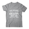 Personalized Custom Kids Name This Awesome Grampy Belongs To Kids Custom Grampy With Kid's Name For Men Fathers Day Birthday Christmas Shirt & Hoodie | siriusteestore