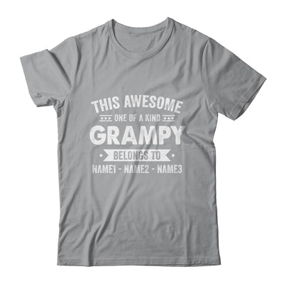 Personalized Custom Kids Name This Awesome Grampy Belongs To Kids Custom Grampy With Kid's Name For Men Fathers Day Birthday Christmas Shirt & Hoodie | siriusteestore