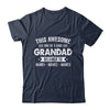 Personalized Custom Kids Name This Awesome Grandad Belongs To Kids Custom Grandad With Kid's Name For Men Fathers Day Birthday Christmas Shirt & Hoodie | siriusteestore