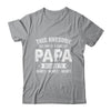 Personalized Custom Kids Name This Awesome Papa Belongs To Kids Custom Papa With Kid's Name For Men Fathers Day Birthday Christmas Shirt & Hoodie | siriusteestore