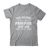 Personalized Custom Kids Name This Awesome Pawpaw Belongs To Kids Custom Pawpaw With Kid's Name For Men Fathers Day Birthday Christmas Shirt & Hoodie | siriusteestore