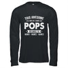 Personalized Custom Kids Name This Awesome Pops Belongs To Kids Custom Pops With Kid's Name For Men Fathers Day Birthday Christmas Shirt & Hoodie | siriusteestore