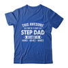Personalized Custom Kids Name This Awesome StepDad Belongs To Kids Custom Stepfather With Kid's Name For Men Fathers Day Birthday Christmas Shirt & Hoodie | siriusteestore