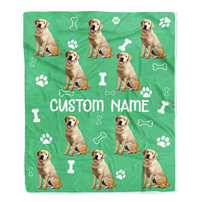 Personalized Custom Labrador Blanket for Dog Mother Mom Dog Father Dad Dog Lover for Women Men Boy Girl Birthday Christmas Customized Bed Fleece Throw Blanket | siriusteestore