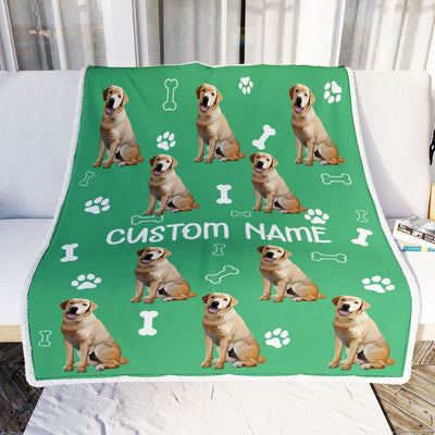 Personalized Custom Labrador Blanket for Dog Mother Mom Dog Father Dad Dog Lover for Women Men Boy Girl Birthday Christmas Customized Bed Fleece Throw Blanket | siriusteestore