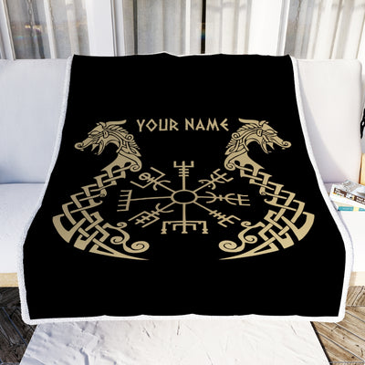 Personalized Custom Name Viking Nordic Scandinavian Norse Runes for Men Women Mom Dad Lovers Birthday Christmas Bed Quilt Fleece Throw Blanket | siriusteestore
