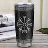 Personalized Custom Name Viking Stainless Steel Tumbler Cup Odin God Celtic Scandinavian Norse Runes for Men Women Mom Dad Lovers Birthday Christmas Travel Mug | siriusteestore