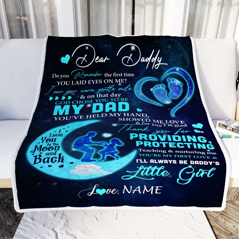 To my daughter blanket from dad 2025