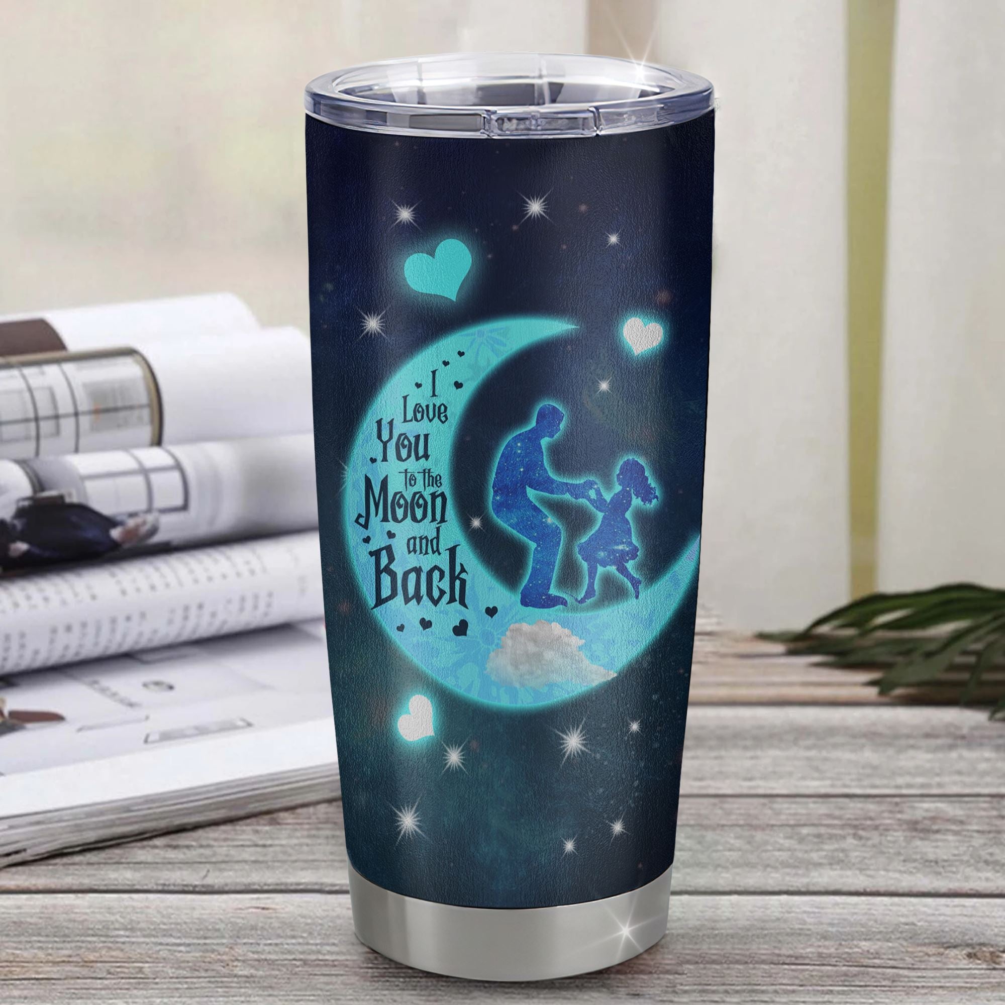 Personalized Dear Daddy Tumbler From Daughter Stainless Steel Cup God Chose You To Be My Dad I Love You Dad Birthday Fathers Day Christmas Travel Mug | siriusteestore