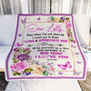 Personalized Dear Lolly Blanket From Granddaughter Grandson It A Big Hug Butterfly Rose Lolly Birthday Mothers Day Christmas Customized Fleece Blanket | siriusteestore