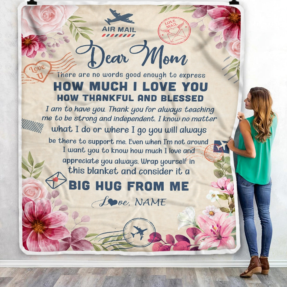 Dear Mom,Never Feel You Are Alone - Personalized Blanket - Mother's Da –  Macorner