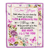 Personalized Dear Yiayia Blanket From Kids It A Big Hug Butterfly Rose Yiayia Birthday Mothers Day Thanksgiving Christmas Customized Fleece Throw Blanket | siriusteestore