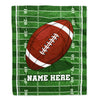 Personalized Football Blanket For Boy Girl American Football Field Custom Name Baby Men Women Birthday Christmas Customized Fleece Blanket | siriusteestore