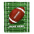 Personalized Football Blanket For Boy Girl American Football Field Custom Name Baby Men Women Birthday Christmas Customized Fleece Blanket | siriusteestore