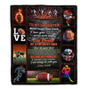 Personalized Football To My Daughter Blanket From Mom Dad Believe In Yourself Daughter Birthday Graduation Christmas Customized Fleece Throw Blanket | siriusteestore