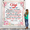 Personalized Gigi Blanket From Grandkids Granddaughter Grandson We Hugged This Blanket Floral Gigi Birthday Mothers Day Christmas Customized Fleece Blanket | siriusteestore