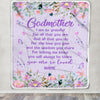 Personalized Godmother Blanket From Niece Nephew Floral Butterfly Love You Give Godmother Mothers Day Birthday Christmas Customized Bed Fleece Throw Blanket | siriusteestore