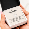 Forever Love Necklace | Personalized Godmother Necklace From Goddaughter Niece You're Always In My Heart Godmother Birthday Mothers Day Christmas Customized Gift Box Message Card | siriusteestore