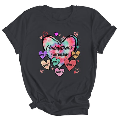 Personalized Godmother Sweethearts Custom With Kids Name Valentines Day Mothers Day Birthday Christmas Shirt & Tank Top | siriusteestore