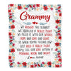 Personalized Grammy Blanket From Grandkids Grandson Granddaughter We Hugged This Blanket Grammy Birthday Mothers Day Christmas Customized Fleece Throw Blanket | siriusteestore