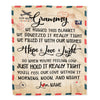 Personalized Grammy Blanket From Grandkids We Hugged This Blanket Mail Letter Grammy Birthday Mothers Day Christmas Customized Fleece Blanket | siriusteestore