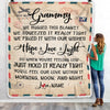 Personalized Grammy Blanket From Grandkids We Hugged This Blanket Mail Letter Grammy Birthday Mothers Day Christmas Customized Fleece Blanket | siriusteestore
