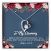 Forever Love Necklace | Personalized Grammy Necklace From Grandkids Granddaughter Grandson I've Loved You My Whole Life Floral Grammy Birthday Mothers Day Christmas Customized Message Card | siriusteestore
