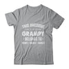 Personalized Grampy Custom Kids Name This Awesome Grampy Belongs To Grampy Fathers Day Birthday Christmas Shirt & Hoodie | siriusteestore
