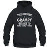 Personalized Grampy Custom Kids Name This Awesome Grampy Belongs To Grampy Fathers Day Birthday Christmas Shirt & Hoodie | siriusteestore
