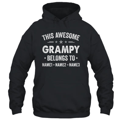 Personalized Grampy Custom Kids Name This Awesome Grampy Belongs To Grampy Fathers Day Birthday Christmas Shirt & Hoodie | siriusteestore