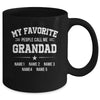 Personalized Grandad With Kids Name My Favorite People Call Me Grandad Custom For Men Fathers Day Birthday Christmas Mug | siriusteestore