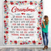 Personalized Grandma Blanket From Grandkids Grandson Granddaughter We Hugged This Blanket Grandma Birthday Mothers Day Christmas Customized Fleece Blanket | siriusteestore