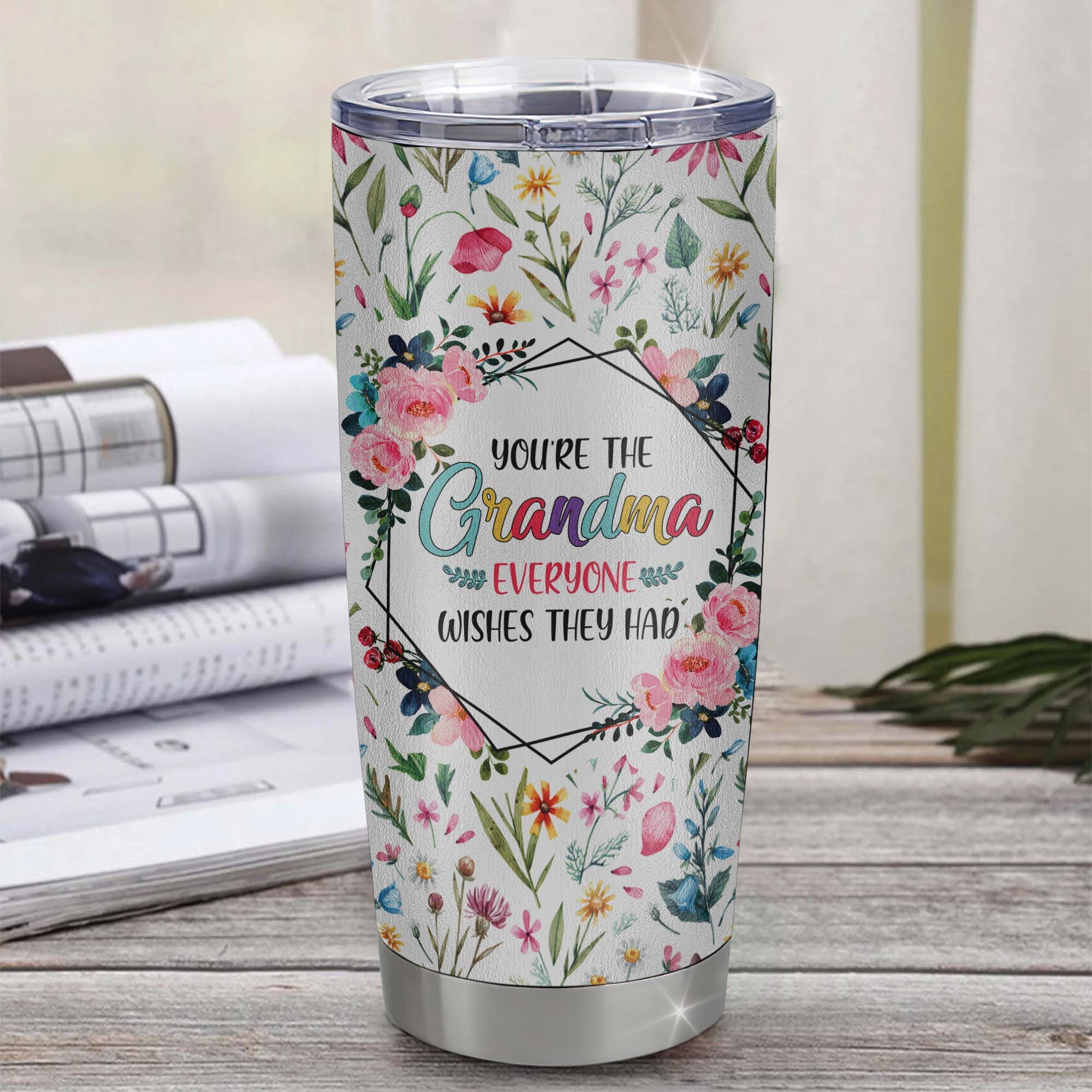 Grandkids Spoiled Here - Engraved Stainless Steel Tumbler For Grandma, Cute  Gift For Mothers Day, Cute Grandma Gift Mug