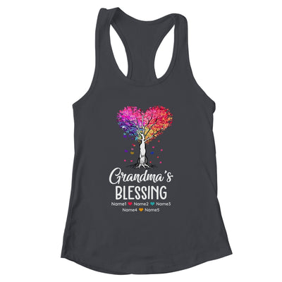 Personalized Grandma Is Blessed With Grandkids Name Colortree Custom Grandma Mothers Day Birthday Christmas Shirt & Tank Top | siriusteestore