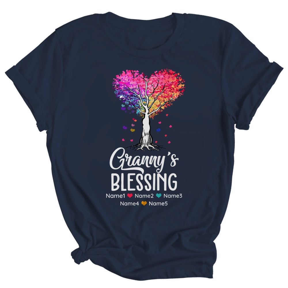 Personalized Granny Is Blessed With Grandkids Name Colortree Custom Grandma Mothers Day Birthday Christmas Shirt & Tank Top | siriusteestore