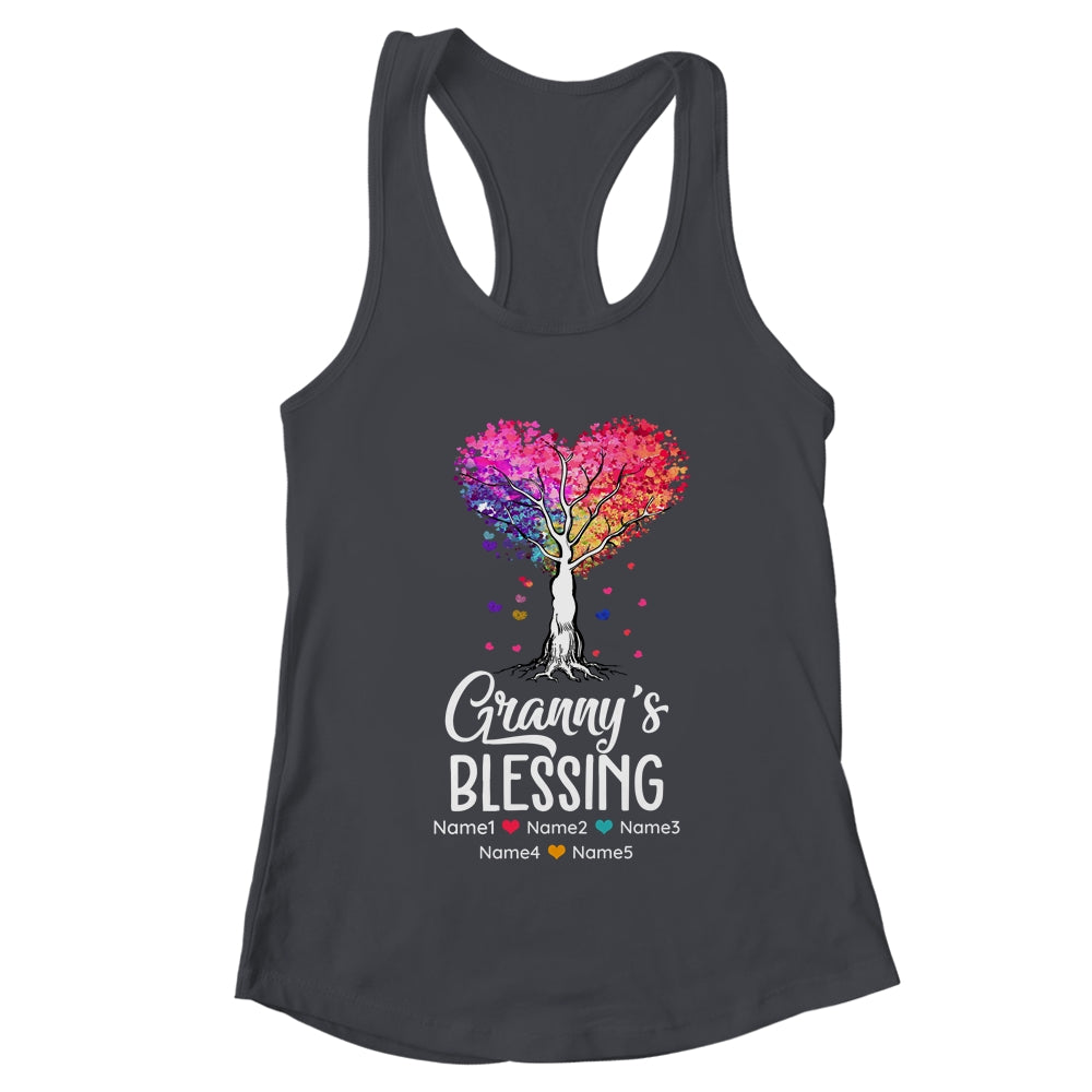 Personalized Granny Is Blessed With Grandkids Name Colortree Custom Grandma Mothers Day Birthday Christmas