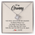 Love Knot Necklace | Personalized Granny Necklace From Grandkids Granddaughter Grandson You Will Always Be My Granny Birthday Mothers Day Christmas Customized Gift Box Message Card | siriusteestore