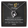 Forever Love Necklace | Personalized Happy 12Th Birthday Necklace For Her Girls Daughter Niece Sister Goddaughter Granddaughter 12 Year Old Birthday Customized Gift Box Message Card | siriusteestore