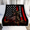 Personalized Knight Templar Blanket Custom Name Crusader Warrior American Flag For Men Husband Dad Son Birthday Christmas Customized Bed Fleece Throw Blanket | siriusteestore