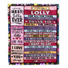Personalized Lolly Blanket From Granddaughter Grandson Thank You For The Love Lolly Mothers Day Birthday Christmas Customized Bed Fleece Throw Blanket | siriusteestore