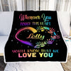 Personalized Lolly Blanket From Grandkids Granddaughter Grandson We Love You Grandparent Lolly Birthday Mothers Day Christmas Customized Fleece Throw Blanket | siriusteestore