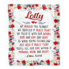 Personalized Lolly Blanket From Grandkids Grandson Granddaughter We Hugged This Blanket Lolly Birthday Mothers Day Christmas Customized Fleece Throw Blanket | siriusteestore
