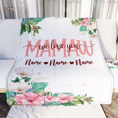 Personalized mamaw blanket store