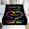 Personalized Mamaw Blanket From Grandkids Granddaughter Grandson We Love You Grandparent Mamaw Birthday Mothers Day Christmas Customized Fleece Throw Blanket | siriusteestore