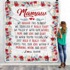 Personalized Mamaw Blanket From Grandkids Grandson Granddaughter We Hugged This Blanket Mamaw Birthday Mothers Day Christmas Customized Fleece Throw Blanket | siriusteestore