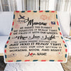 Personalized Mamaw Blanket From Grandkids We Hugged This Blanket Mail Letter Mamaw Birthday Mothers Day Christmas Customized Fleece Blanket | siriusteestore